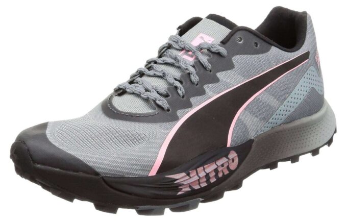 (WMNS) Buty do biegania w terenie Fast-Trac Apex NITRO w kolorze szaro-czarnym