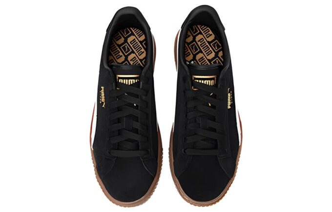 (WMNS) Buty do skateboardingu na platformie „Czarno-biało-brązowe”