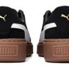 (WMNS) Buty do skateboardingu na platformie „Czarno-biało-brązowe”