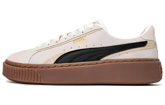(WMNS) Buty do skateboardingu na platformie „Kremowo-czarno-brązowe”