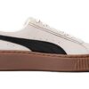 (WMNS) Buty do skateboardingu na platformie „Kremowo-czarno-brązowe”