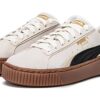 (WMNS) Buty do skateboardingu na platformie „Kremowo-czarno-brązowe”