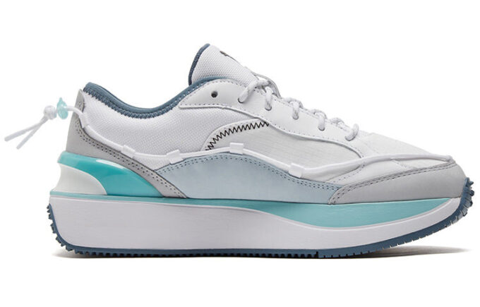 (WMNS) Buty sportowe, codzienne, szaro-niebieskie