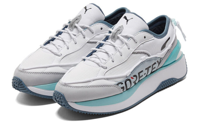 (WMNS) Buty sportowe, codzienne, szaro-niebieskie