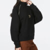(WMNS) Das Cc Graphic Half-Zip Crew „Black”