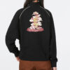(WMNS) Das Cc Graphic Half-Zip Crew „Black”