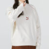 (WMNS) Das Cc Graphic Half-Zip Crew „White”