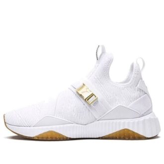 (WMNS) Defy Varsity Mid „Białe metaliczne złoto”