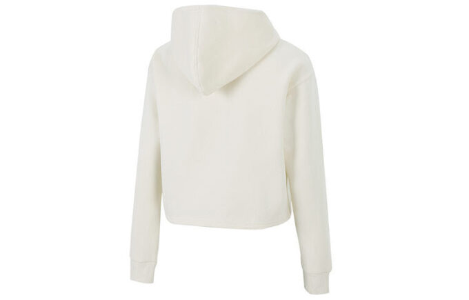 (WMNS) Essential Metallic Cropped Hoodie „Beige”