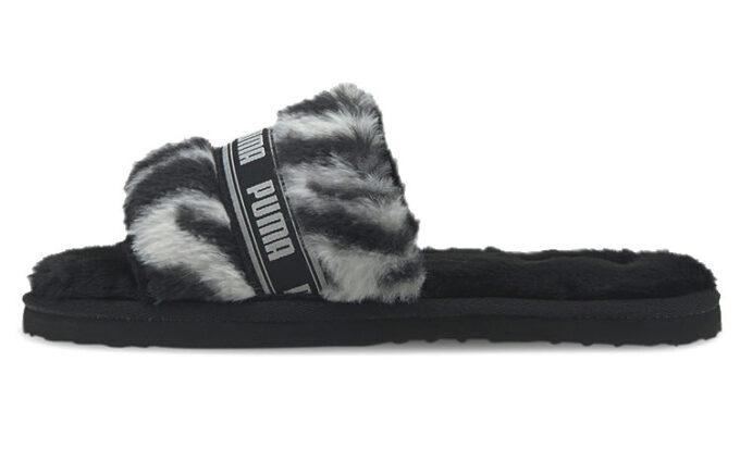(WMNS) Fluff Slide „Wild – Black”