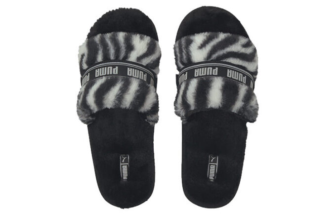 (WMNS) Fluff Slide „Wild – Black”