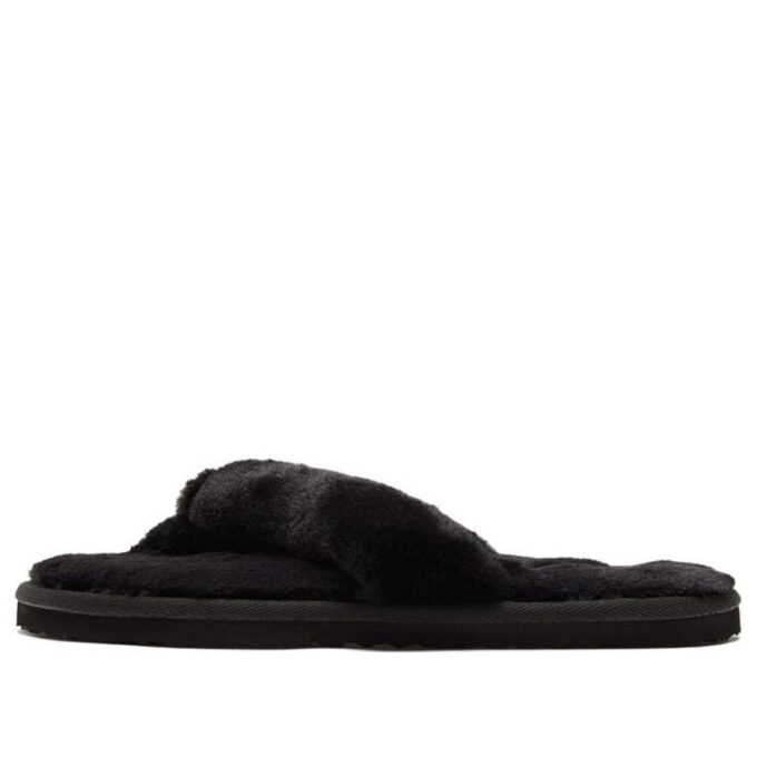 (WMNS) Klapki Fluff Flip Slide „Black Team Gold”