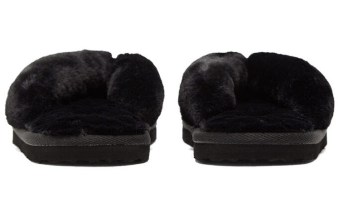 (WMNS) Klapki Fluff Flip Slide „Black Team Gold”