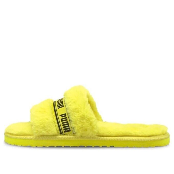 (WMNS) Klapki Fluff Slides w kolorze Fluo Yellow