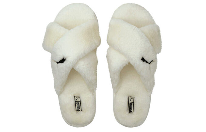 (WMNS) Klapki Fluff X Strap Slide w kolorze „Whisper White”