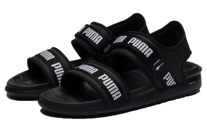 (WMNS) Klapki Softride „Wordmark – Black White”