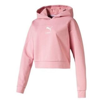 (WMNS) Klasyczna bluza z kapturem z logo w kolorze różowym