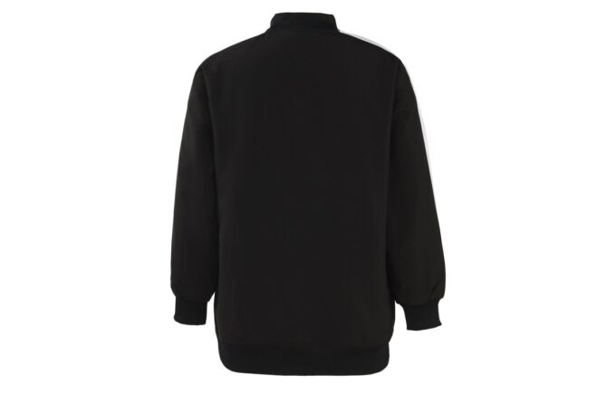 (WMNS) Klasyczna kurtka typu bomber z nadrukiem logo w kolorze czarnym
