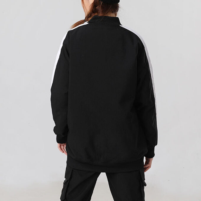 (WMNS) Klasyczna kurtka typu bomber z nadrukiem logo w kolorze czarnym