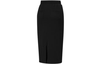 (WMNS) Klasyczna sukienka midi ze ściągaczem w kolorze czarnym (WMNS) Klasyczna sukienka midi ze ściągaczem w kolorze czarnym