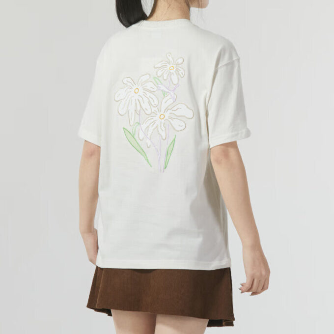 (WMNS) Klasyczny bawełniany T-shirt w kolorze beżowym