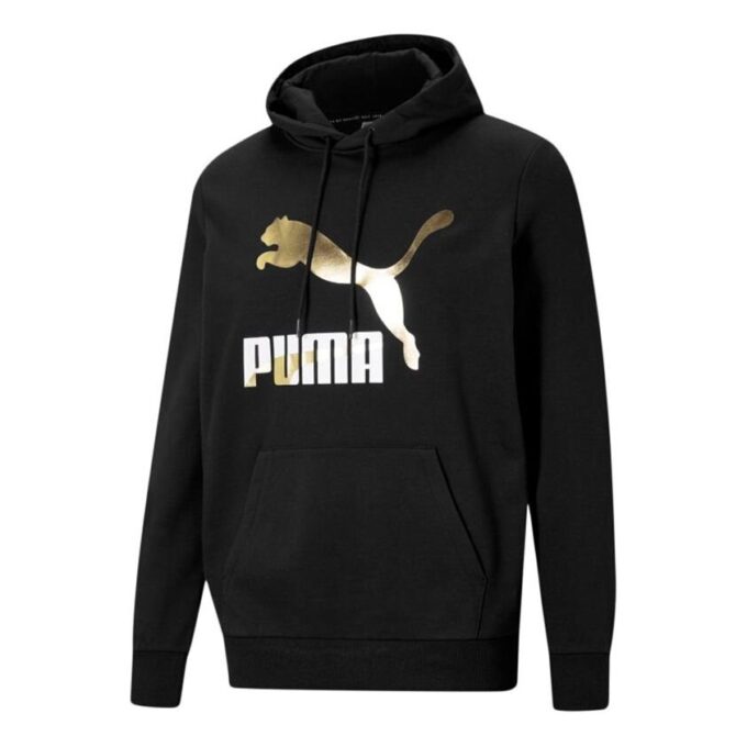 (WMNS) Klasyka Brązujący Logo Nadruk Sportowy Czarny