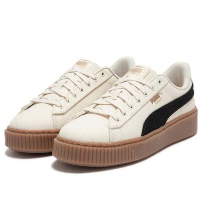 (WMNS) Kosz na platformie Canvas „Beige Black”