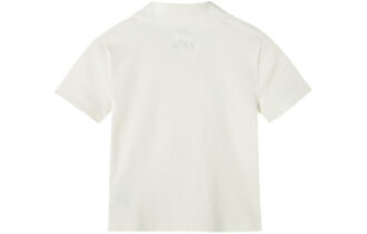 (WMNS) Koszulka polo z logo „Beżowo-czerwona” (WMNS) Koszulka polo z logo „Beżowo-czerwona”