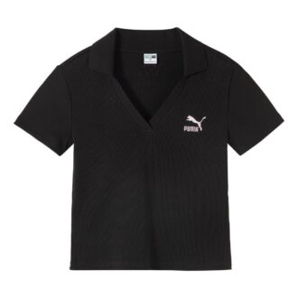 (WMNS) Koszulka polo z logo „Czarna” (WMNS) Koszulka polo z logo „Czarna”