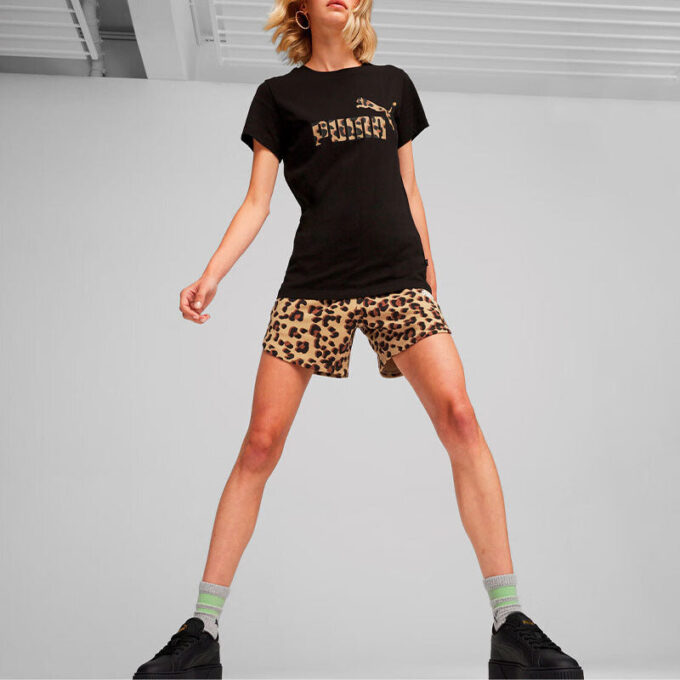 (WMNS) Koszulka z logo w kamuflażu „Czarna”
