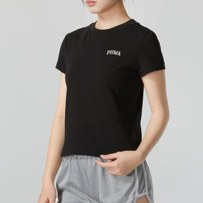 (WMNS) Koszulka z logo Wordmark, rozmiar S, „Czarna”
