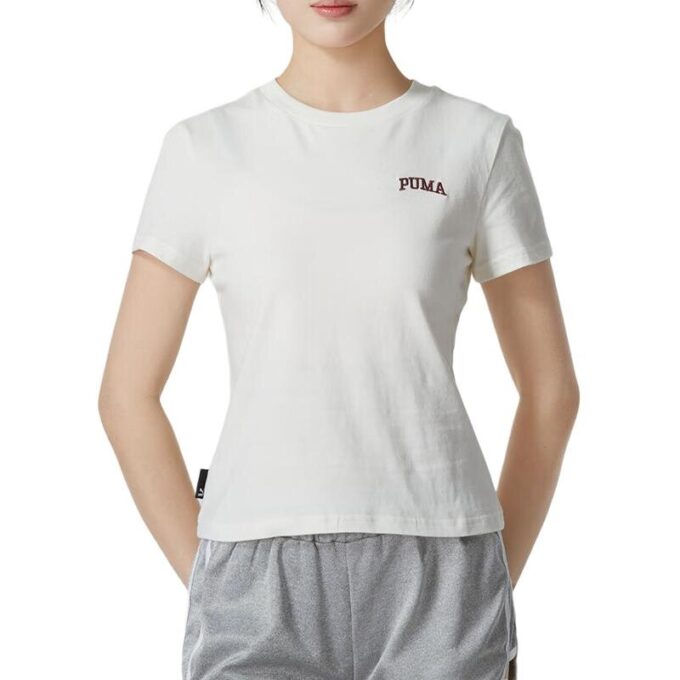 (WMNS) Koszulka z logo Wordmark, rozmiar S, kolor biały