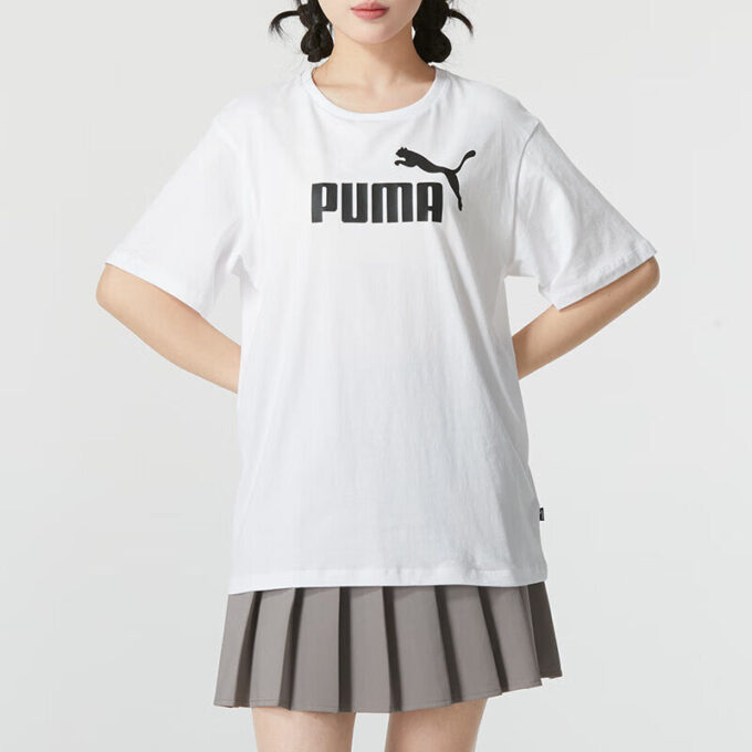 (WMNS) Koszulka z nadrukiem z logo „Biało-czarna”