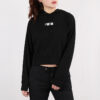 (WMNS) Krótka bluza z kapturem z logo „Czarna”