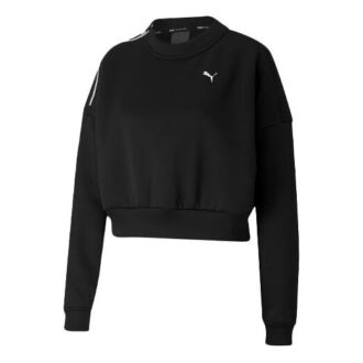 (WMNS) Krótka bluza z okrągłym dekoltem i nadrukiem z logo pociągu w kolorze czarnym (WMNS) Krótka bluza z okrągłym dekoltem i nadrukiem z logo pociągu w kolorze czarnym