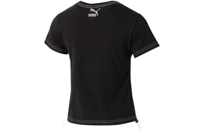 (WMNS) Krótki top graficzny „Czarny”