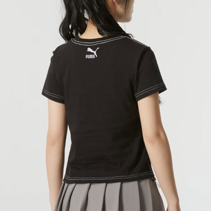 (WMNS) Krótki top graficzny „Czarny”