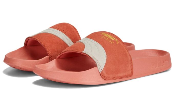(WMNS) Leadcat 2.0 Suede OG Slides w kolorze różowo-pomarańczowym