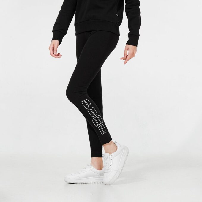 (WMNS) Leginsy sportowe z logo Holiday Training, czarne, do ćwiczeń