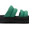 (WMNS) Mayu Puffy Slides „Green Black”