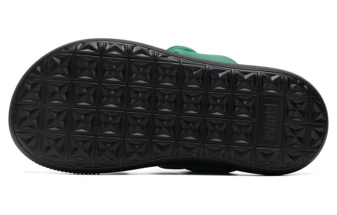 (WMNS) Mayu Puffy Slides „Green Black”