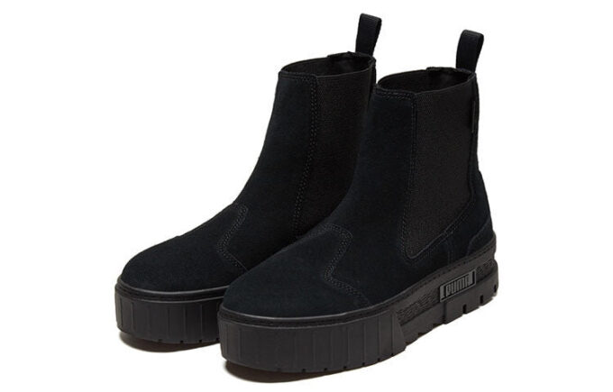 (WMNS) Mayze Chelsea Suede „Triple Black”