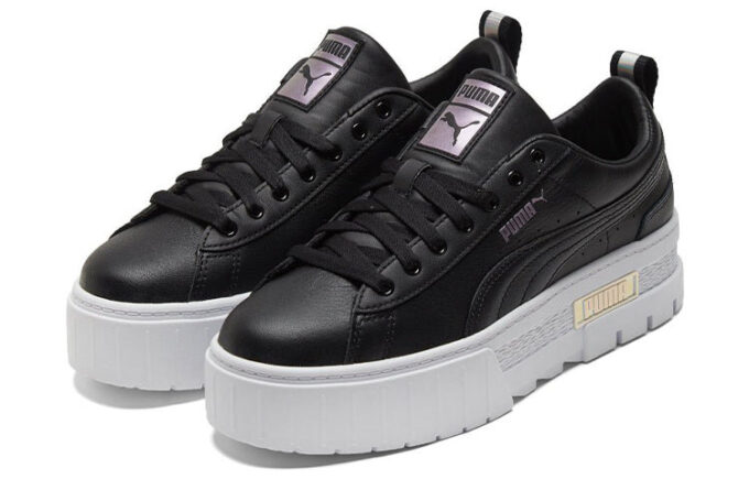 (WMNS) Mayze Lth Iridescent Sneakers Czarno-Białe