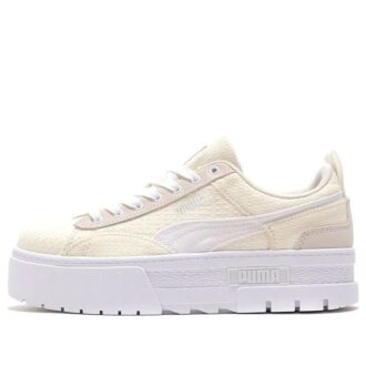 (WMNS) Mayze Patchwork Gruba Podeszwa Retro Casual Buty do Skateboardingu Białe
