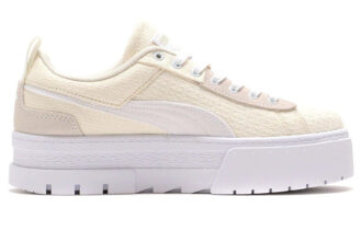 (WMNS) Mayze Patchwork Gruba Podeszwa Retro Casual Buty do Skateboardingu Białe