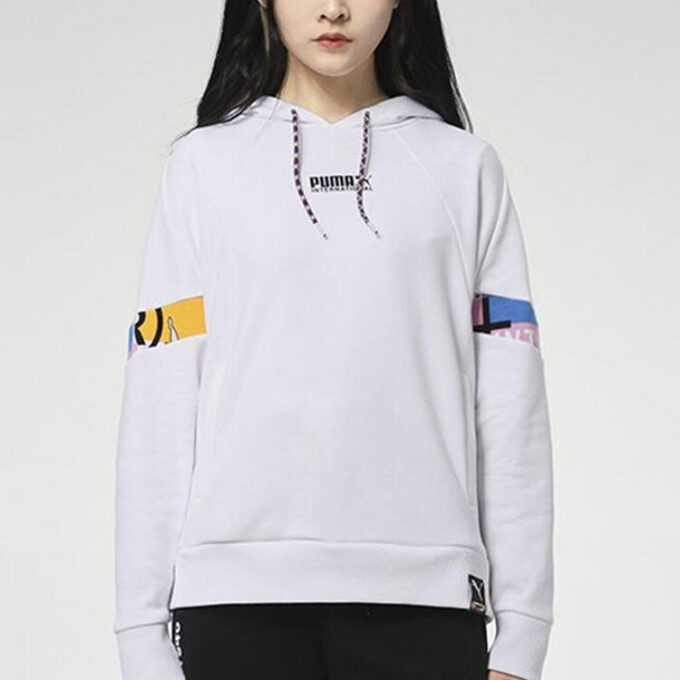 (WMNS) Międzynarodowa bluza z kapturem „Biało-czarna”