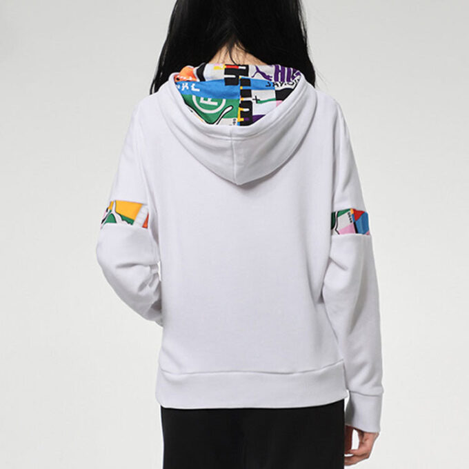 (WMNS) Międzynarodowa bluza z kapturem „Biało-czarna”