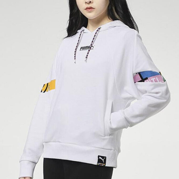 (WMNS) Międzynarodowa bluza z kapturem „Biało-czarna”