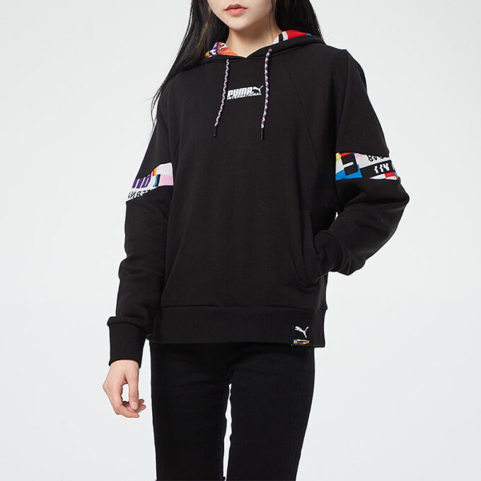 (WMNS) Międzynarodowa bluza z kapturem „Czarno-biała”