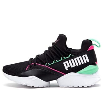 (WMNS) Muse Maia Street 1 Low-Top Buty do biegania Czarno-zielone